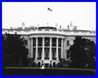 White House, showing white pillars